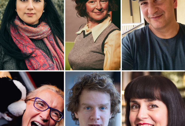 Collection of 6 images of artists who have been awarded the Play Fund.